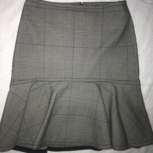Fit and Flare Plaid Skirt